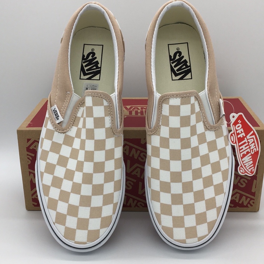 VANS CLASSIC SLIP-ON Checkerboard Frappe/True White NWT - Picture 8 of 8